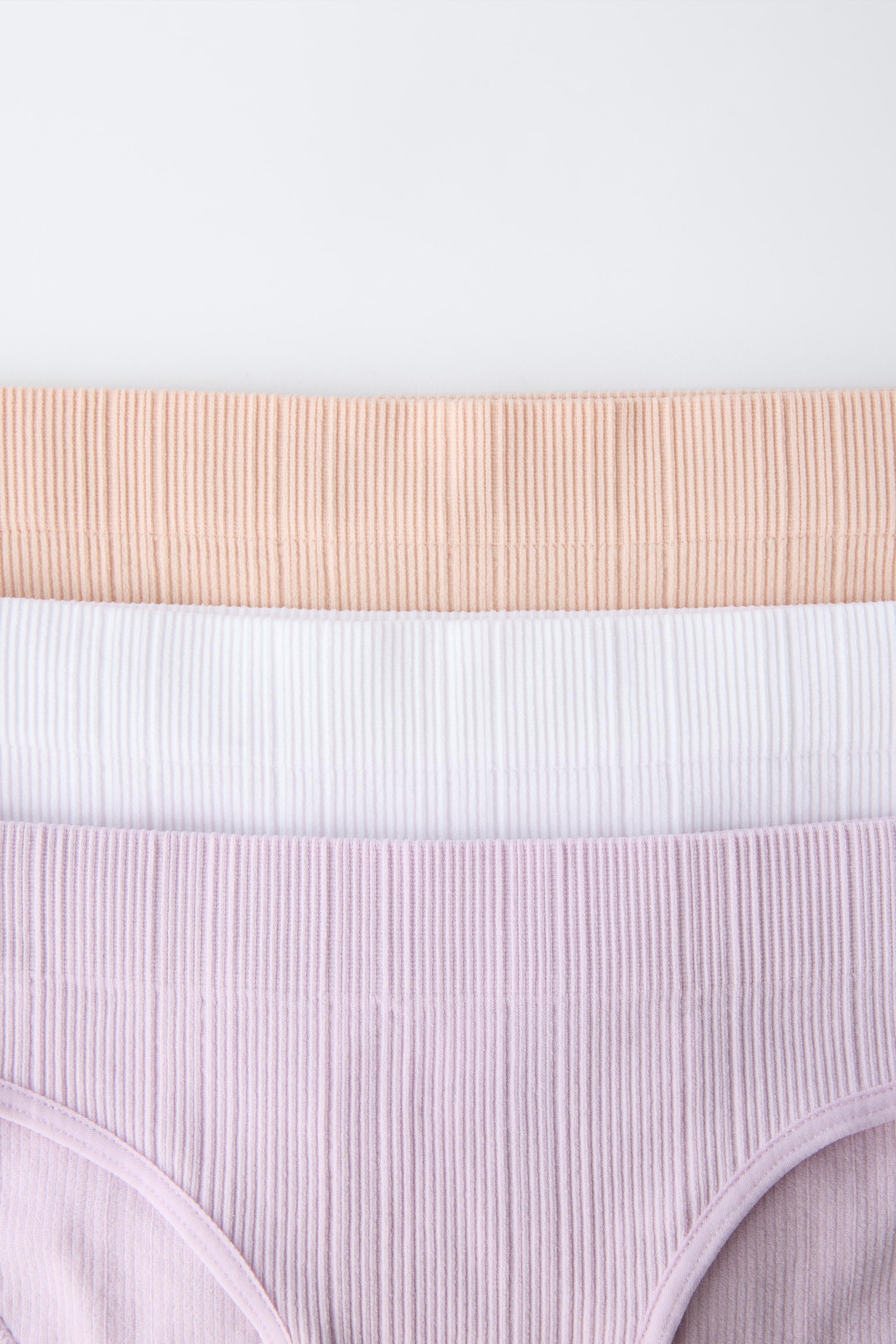 8-14 ANS/ LOT DE TROIS CULOTTES SANS COUTURES